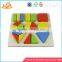 Wholesale educational wooden geometric blocks toy beautiful wooden geometric blocks toy W13E016