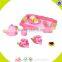 Wholesale top quality kids wooden tea sets toy popular pretend baby wooden tea sets toy W10B052