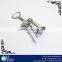 Metal champagne corkscrew bottle opener for wine
