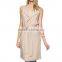 Latest Design Blazer Windbreaker Custom Bulk Wholesale Duster Black Taupe Dusty Rose Cotton Sleeveless Midi Trench Women Coat