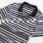 Raidyber Men's knit striped polo t shirt 100%cotton Raidy boer