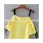 Women ready goods fashion summer fancy yellow dress