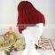 new style fur linen latest cable knitted women wool hat