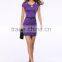 2016 high quality short sleeve cut-out design summer women dress