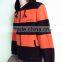 Classic Drawstring Stripe in Different Colors Zip-up Women Hooded Sweatshirts OEM Service
