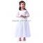 Kids Girl Solid White Long Dress