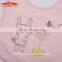 Organic cotton baby bibs bule and pink pattern kids printed cotton bib