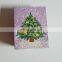 Recyclable decoration custom Christmas shopping paper bag with led light