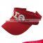 Custom embroidered wholesale cotton women's fashion adjustable golf sun visor