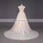 Pink A-line Lace Strapless long tail ball gown wedding dress online