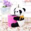 Custom plush animal panda tubular penrack supplier