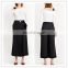 High Quality Simple Fashion Oversize Draped Ladies Pants With Metallic Button (16110705)