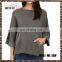 Cheap Cotton Blank Womens Pullover Grey 3/4 Sleeve Hoodies Oversized Plain Pullover Hoodies
