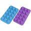 Free Sample Food Grade Heat resistant Nontoxic Silicone Cake Mold Baking Mousse Pudding Mold Tool Love Shape 15holes