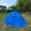 Blue Color Mountaineering Camping Tent With Porch, 4 Season Three Man Tents