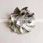 K04 43.30/56.08mm 11+0blades high performance billet/milling/aluminum 2618/billet compressor wheel