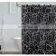 Nordic Simple Style All Over Print White And Black Thick Polyester Anti-mildew Waterproof Bathroom Shower Curtain