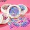 New Design Nail Supplies Powder 3D Decoration Rectangle Sequins Silver Laser Stripe Nail Glitter