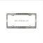 Seven-Row Rhinestones Stainless Steel License Plate Frame