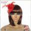 small red decorative wedding mini top hats for girls