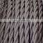 Two Conductor Retro Fabric Lamp Wire, Antique Braided Cable, Vintage Textile Electrical Wire
