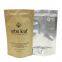 Food Grade 500g Stand Up Kraft Paper Packaging Bags For Fine Salt Packing