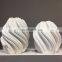 White 3D Print Unique Design Scandinavian Minimalist Decor Modern Ceramic Vase