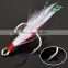 High Quality Triple Stinger Artificial Bait All size High Carbon Steel  Feather  Fishing Hook Fishhooks Durable Treble Hooks