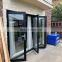 Modern house design aluminium folding door with tempered glass