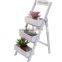 Wooden garden flower storage flower stairs shelf