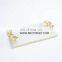 white marble tray with gold plated handle