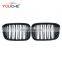 2-Slat New X3 X4 G01 G02 ABS  front bumper grille grill fit for BMW X3 X4 G01 G02 2019 2020
