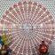 Indian Tapestry Cotton Red Mandala Print Vintage Wall Hanging Tapestries Throw Bedsheet