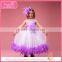 Sleeveless girl baby feather dress