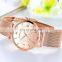 Hannah Martin 13620 Women Watch Luxury 3D Butterfly Rose Gold Mesh Strap Japanese Movement Waterproof Quartz Women Wristwatch