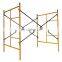 Yellow ladder frame scaffold mason or H or walk through frame scaffolding system China supplier