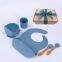 Factory Feeding Set Bee Shape Bowl Bib Spoon Fork Sets