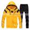 new style customized design wholesales price relaxed running zipper track suit hood gym tracksuit for men