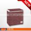 Wooden color solid door chest freezer /horizontal freezer top open