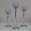 Silver Crystal Candle Holder Set for Christmas Table Centerpieces Candlestick Holders for Wedding