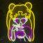 Pretty Girl Pattern Acrylic Neon Sign Anime LED Night Light Sign Wall Decor Bedroom Game Room Gift