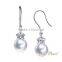 2015 Latest Design For Women Freshwater Pearl Jewelry Pearl Earring 14Carat Gold Plated With Rohdium Fashion Jewelry Mounting