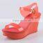 Best Seller Women Plastic Jelly Shoes Wedge Shoes Transparent Jelly Shoes