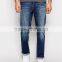 straight leg men denim jean midium washed men jean OEM service