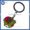 customized logo snail shape keychain with sound and light