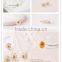 New arrival gold tiny delicated 925 sterling silver daisy fashion jewelry set for wedding party