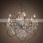 North European Style Classical Vintage Round Cristal Chandeliers Orb Crystal Chandelier Lighting Pendant Hanging Light CZ2518/6A
