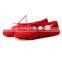 Wholesale crochet Lovely red Kid Infant Newborn Printed Soft Sole Prewalker Child Baby girl Shoes