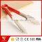 Fashional Kitcen Food Serving Tong with Red Plastic Handle