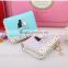 Multi color selection Short brand woman fancy clutch purse Girls Students cat change wallets